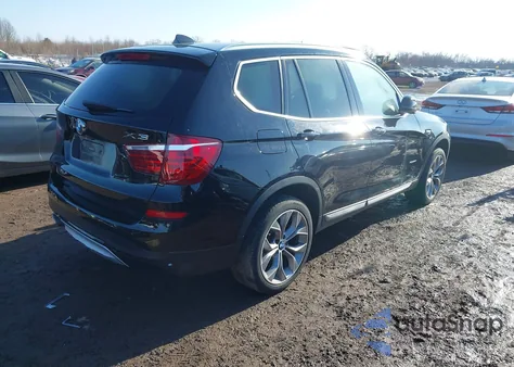 2017 BMW X3 xDrive28I z USA, uszkodzony, nr VIN 5UXWX9C37H0W79520